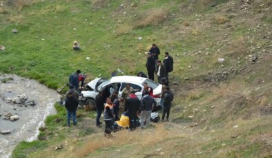 Besni’de Şarampole Devrilen Otomobilin Sürücüsü Yaralandı